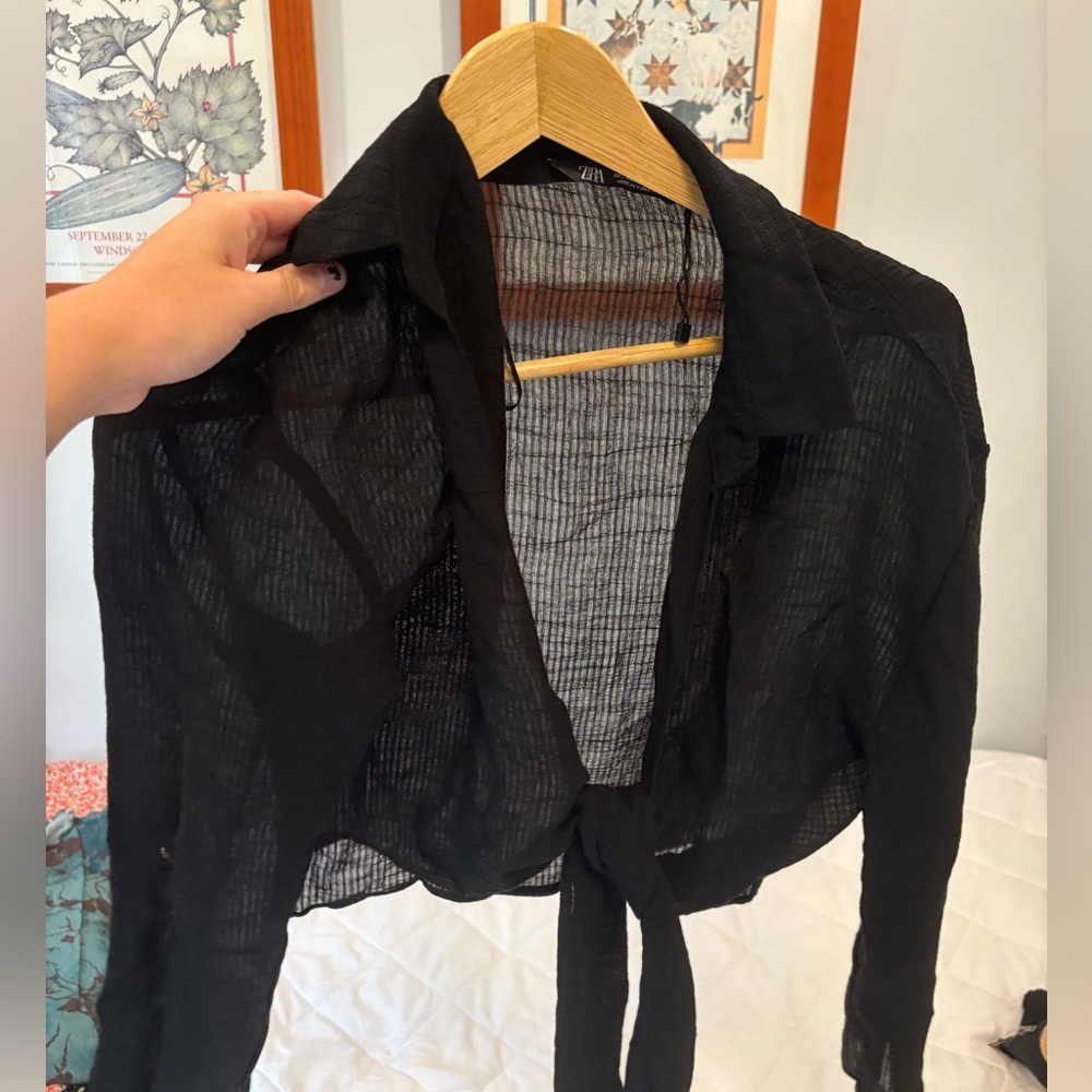 zara beach cover up